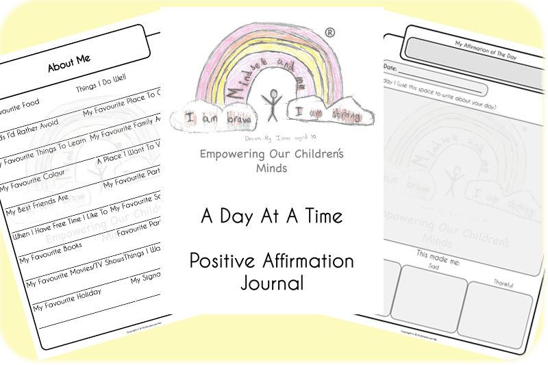 A Day At a Time Positive Affirmation Journal – Children’s Journal